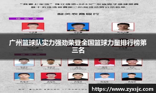 广州篮球队实力强劲荣登全国篮球力量排行榜第三名